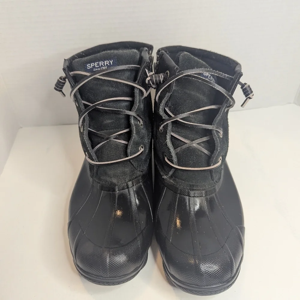 Sperry Women's Black Duck Boots